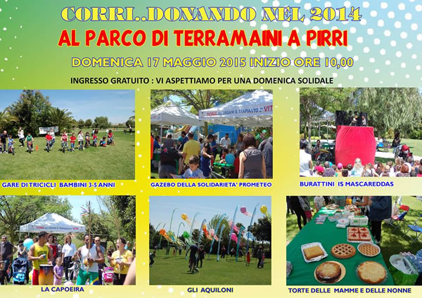 Corri...donando 2015 (Festa al Parco di Terramaini a Pirri)