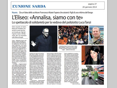 L'Unione Sarda - E' colpa tua di Francesco Abate