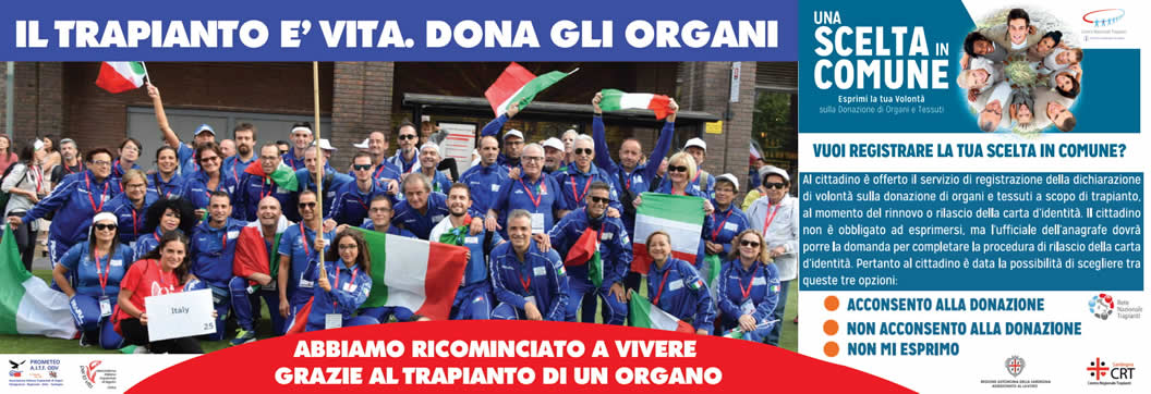 Promozione della donazione sui quotidiani locali